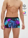 Мужские трусы боксеры / Неоновый череп