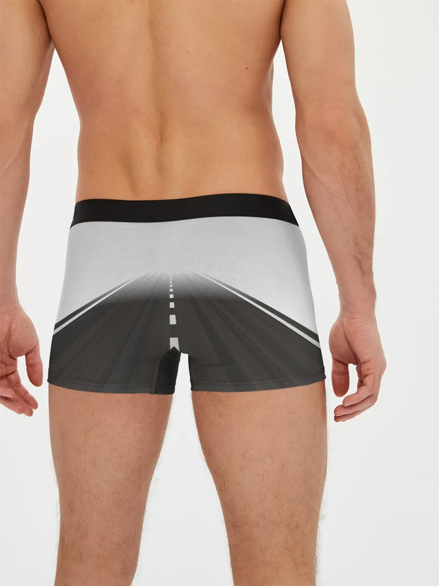 Мужские трусы боксеры / Дорога, уходящая в даль