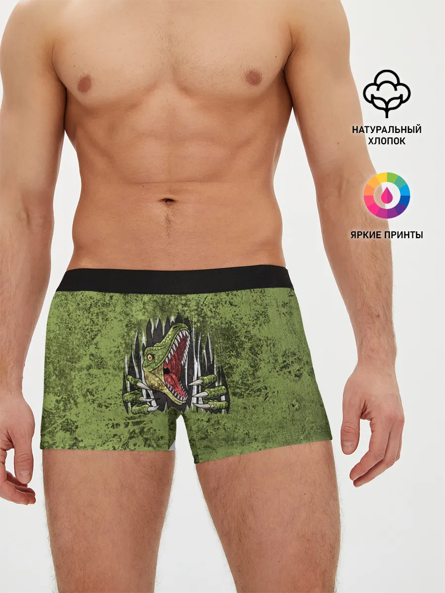 Мужские трусы боксеры / Динозавр из груди | Dino