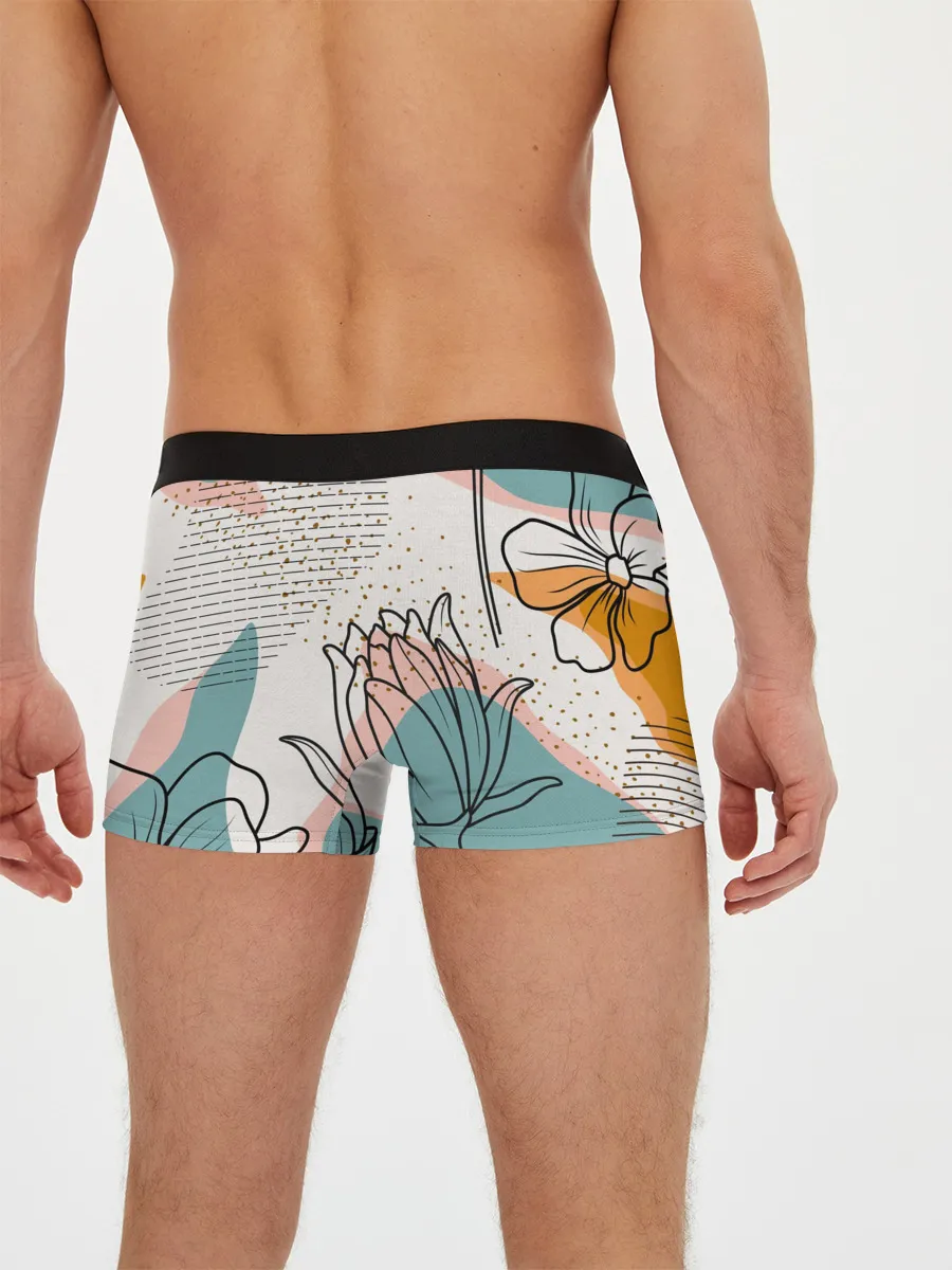 Мужские трусы боксеры / Цветы