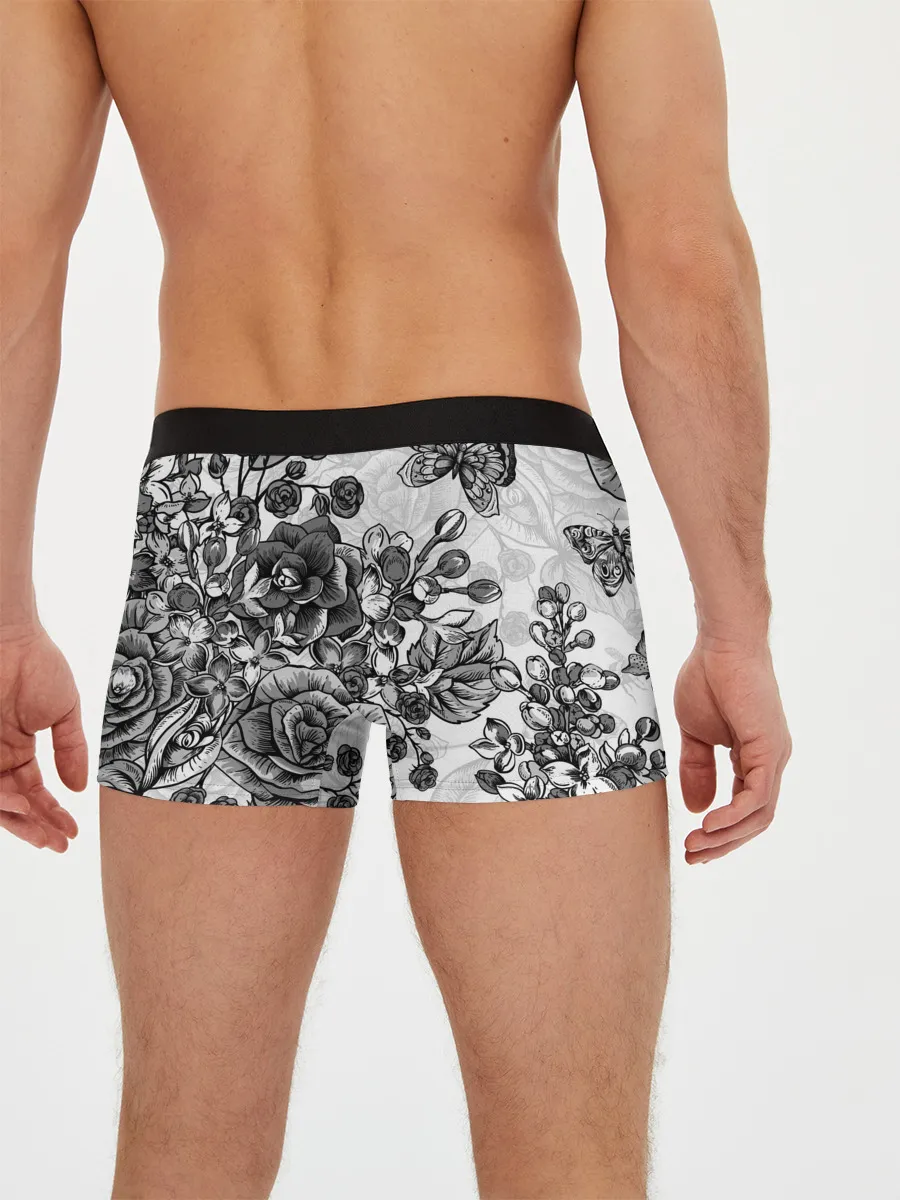 Мужские трусы боксеры / РОЗЫ | ROSES | БАБОЧКИ