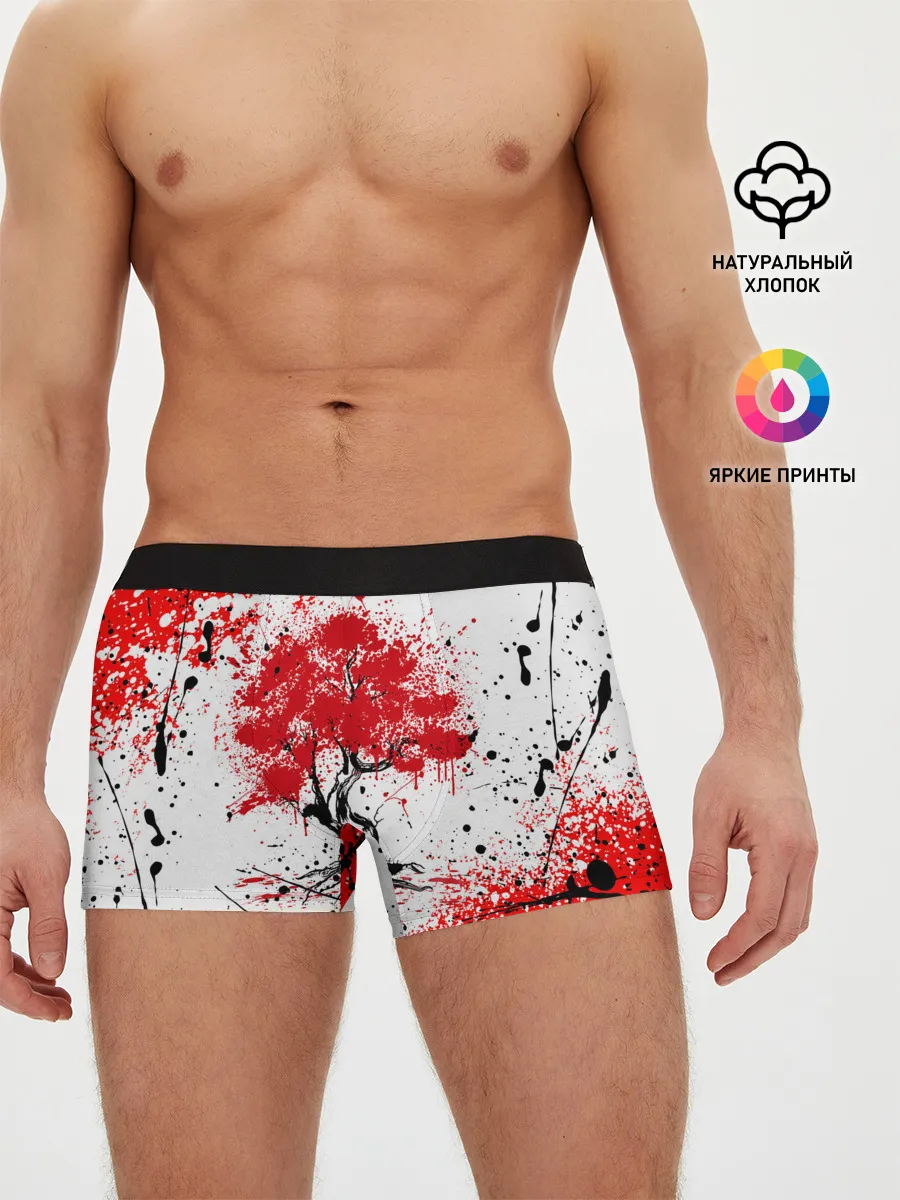 Мужские трусы боксеры / САКУРА | SAKURA | ВИШНЯ