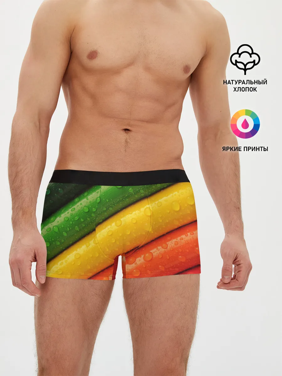 Мужские трусы боксеры / Цветные линии