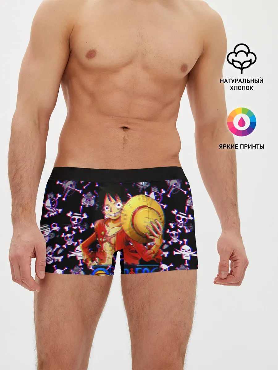 Мужские трусы боксеры / Луффи One Piece | Glitch