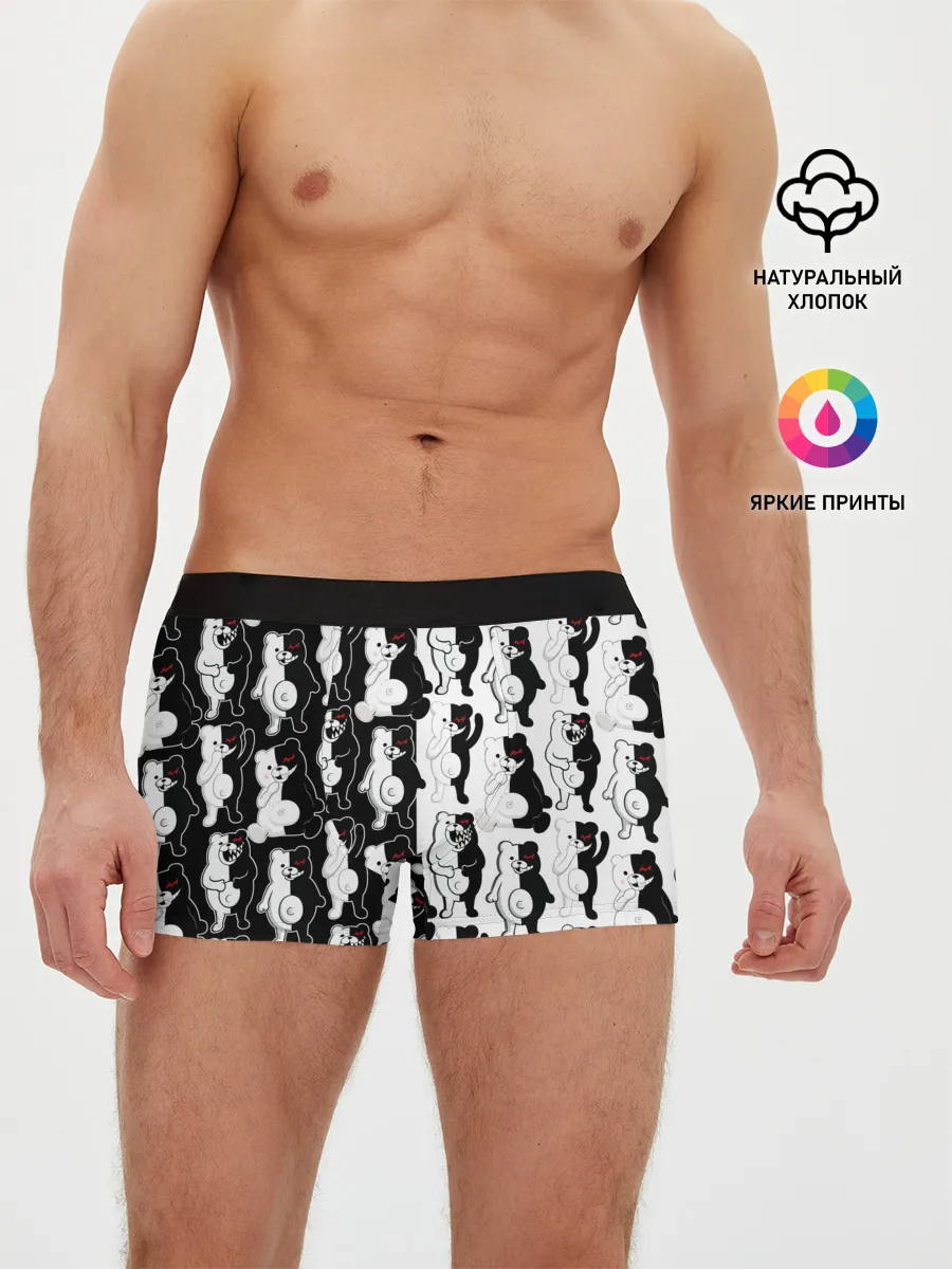 Мужские трусы боксеры / MONOKUMA / МОНОКУМА ПАТТЕРН