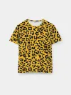 Мужская базовая футболка / Леопард желтый
