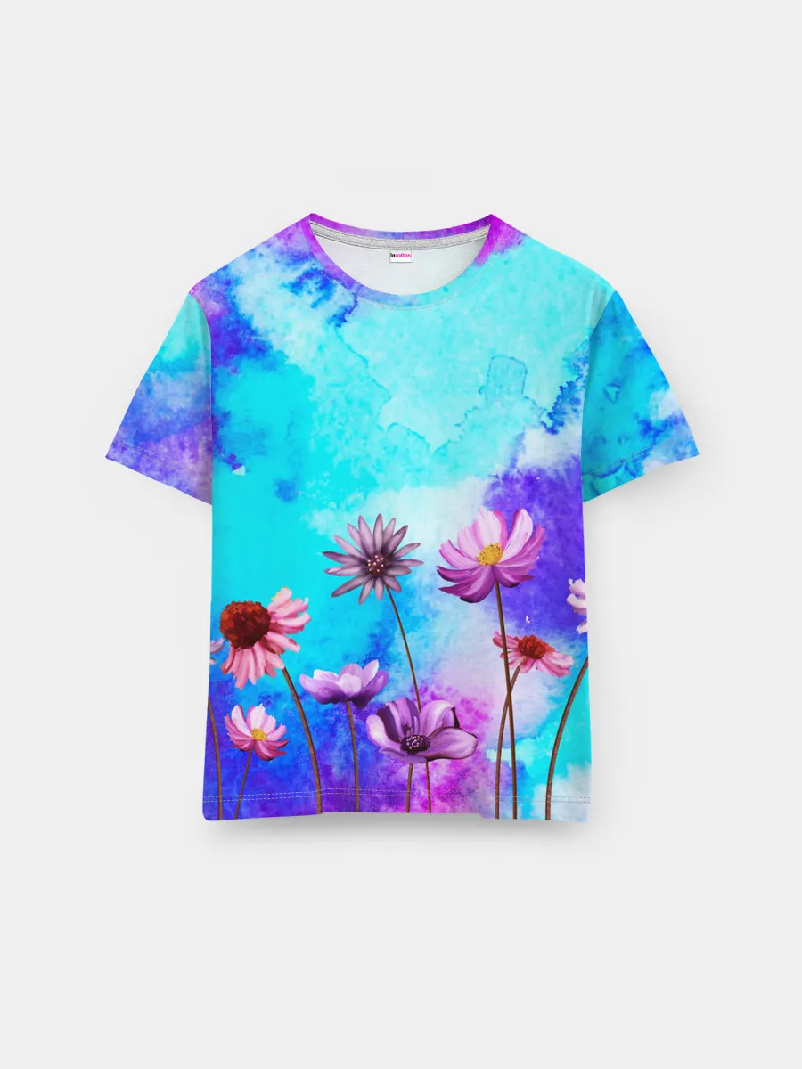 Мужская базовая футболка / Цветов аромат