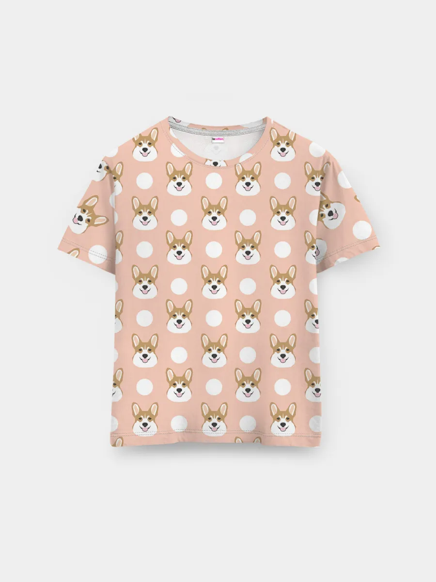 Мужская базовая футболка / Звери | Корги