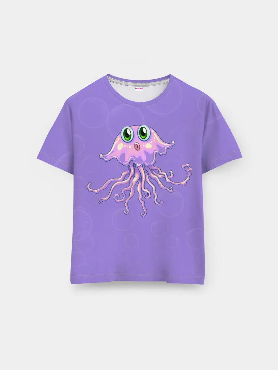 Мужская базовая футболка / Осьминог милый