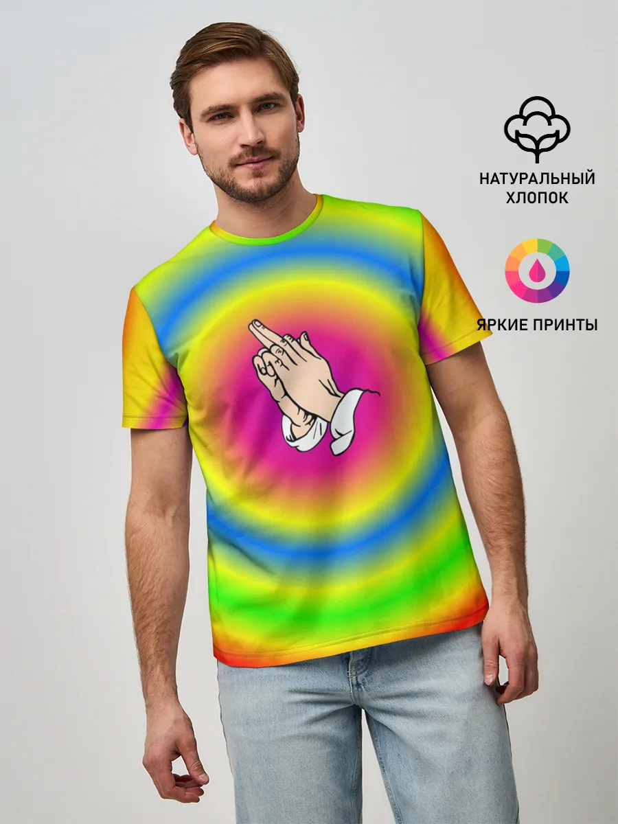Мужская базовая футболка / bright print