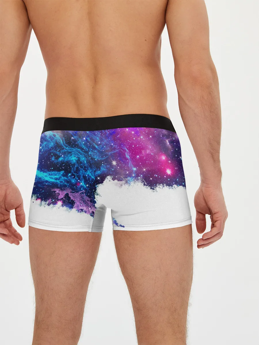 Мужские трусы боксеры / Космический сноуборд