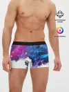 Мужские трусы боксеры / Космический сноуборд