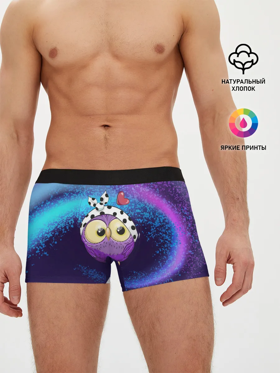 Мужские трусы боксеры / Стильная сова