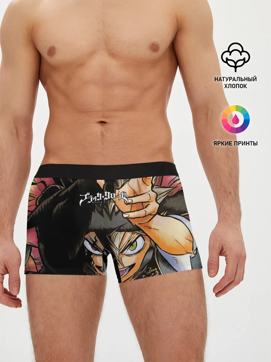 Мужские трусы боксеры / Красочный арт Асты