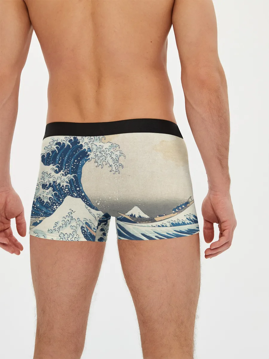 Мужские трусы боксеры / Большая волна в Канагаве