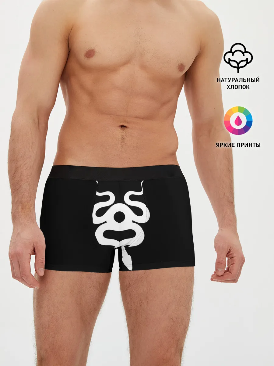 Мужские трусы боксеры / Змеиный силуэт