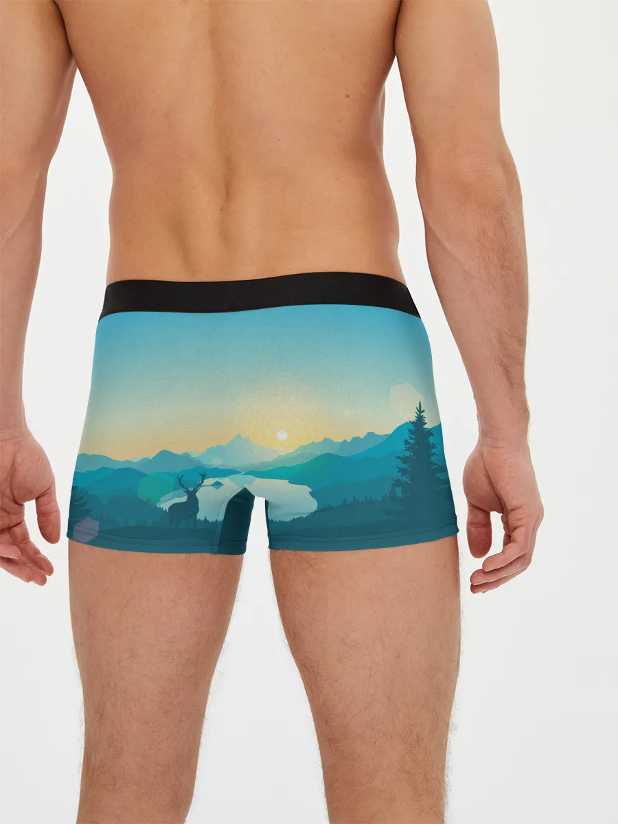 Мужские трусы боксеры / Векторная природа