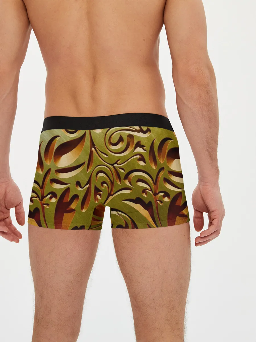 Мужские трусы боксеры / Вырез по дереву