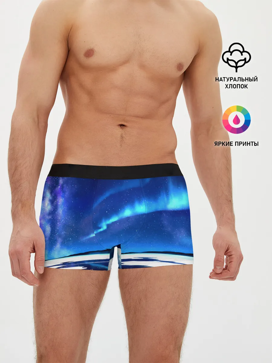 Мужские трусы боксеры / Мальчик и Хаски