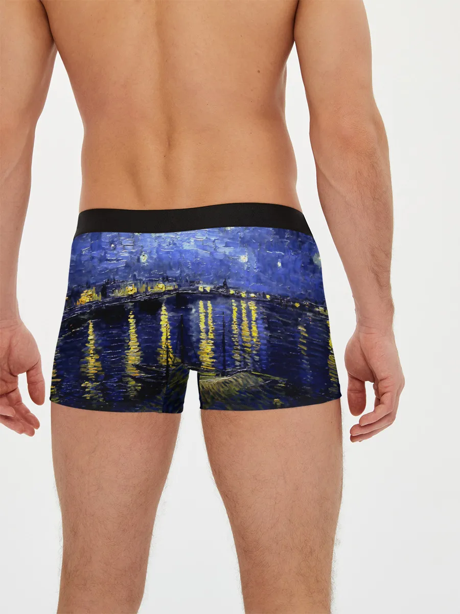 Мужские трусы боксеры / Морской причал