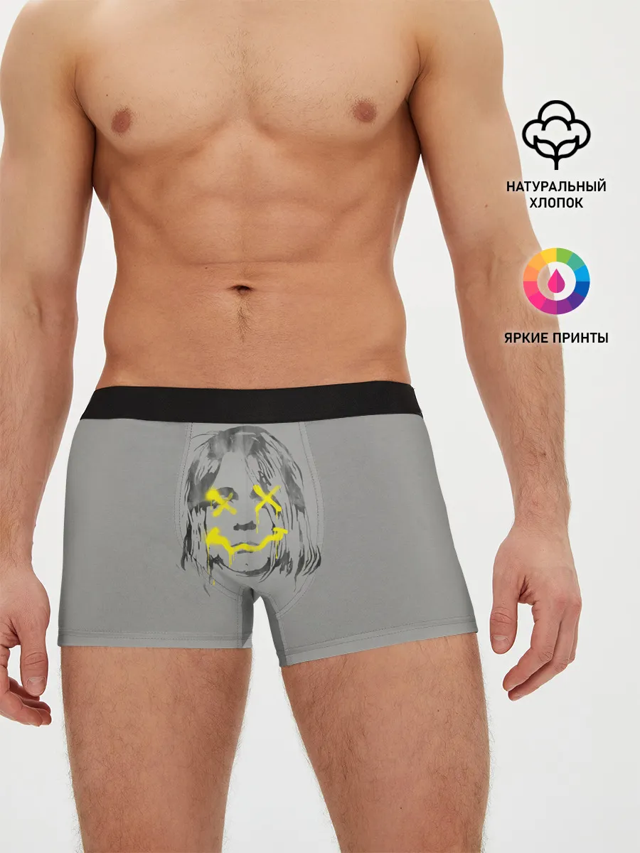 Мужские трусы боксеры / Курт Кобейн