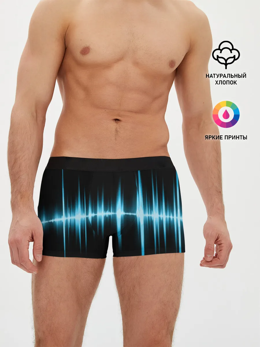 Мужские трусы боксеры / Текстура эквалайзера