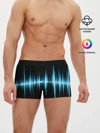 Мужские трусы боксеры / Текстура эквалайзера