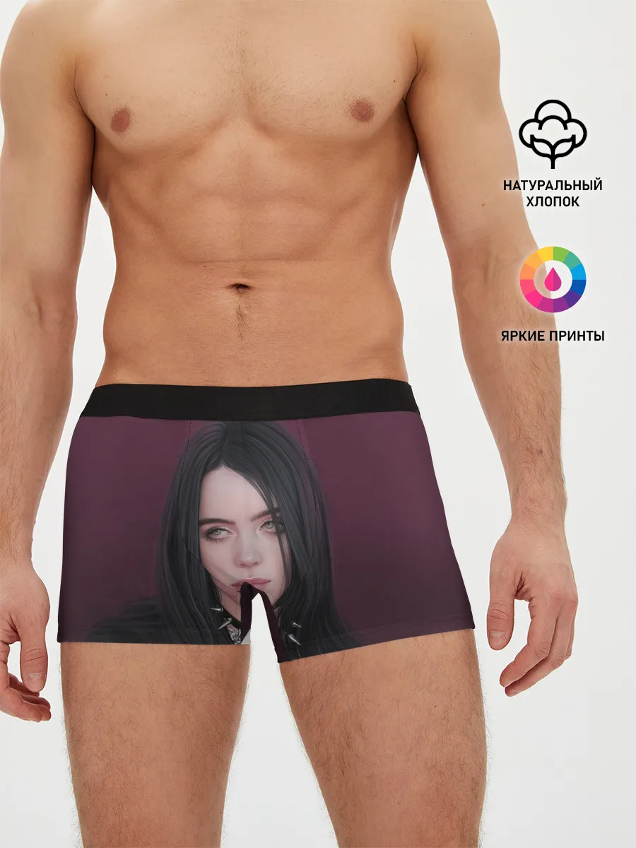 Мужские трусы боксеры / Black Eilish