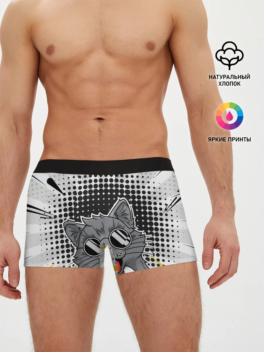 Мужские трусы боксеры / Кот