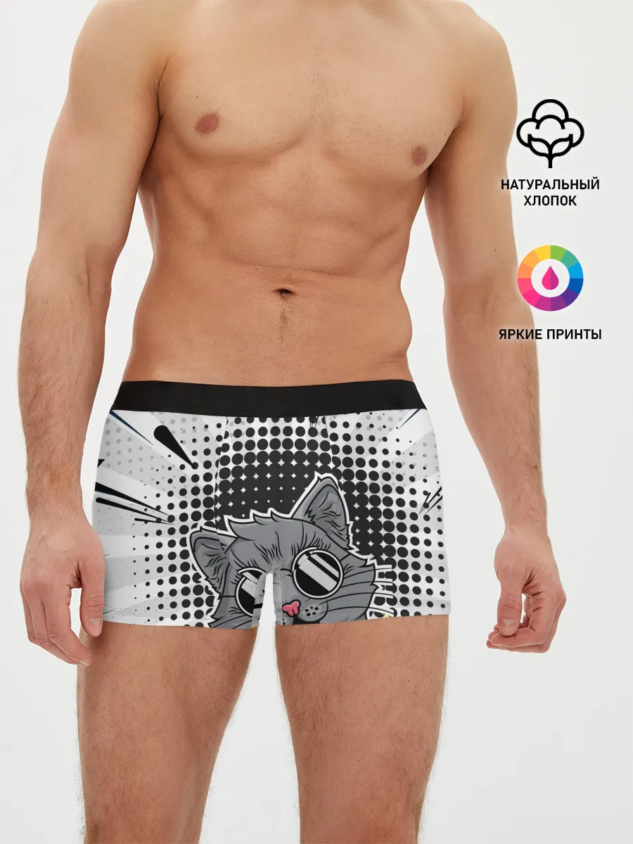 Мужские трусы боксеры / Кот