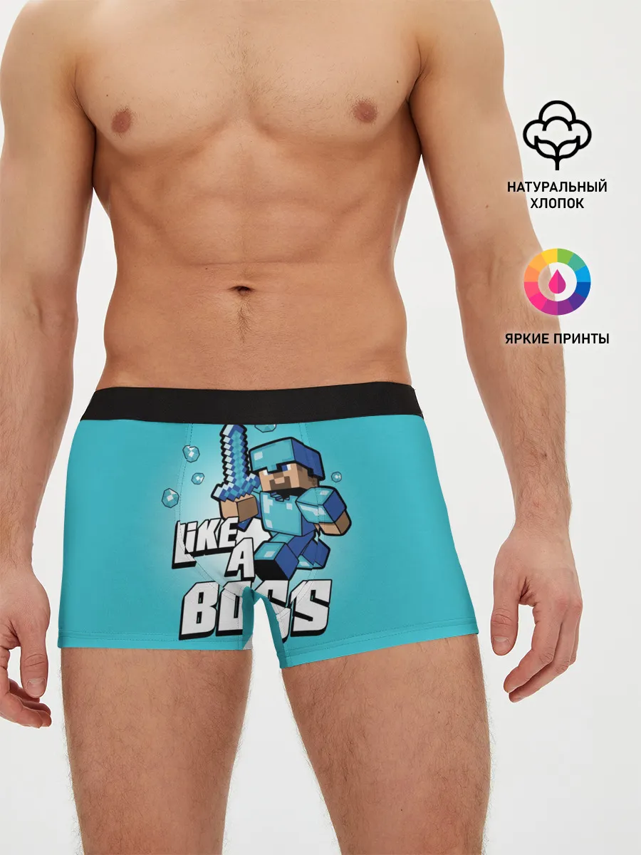 Мужские трусы боксеры / Майнкрафт