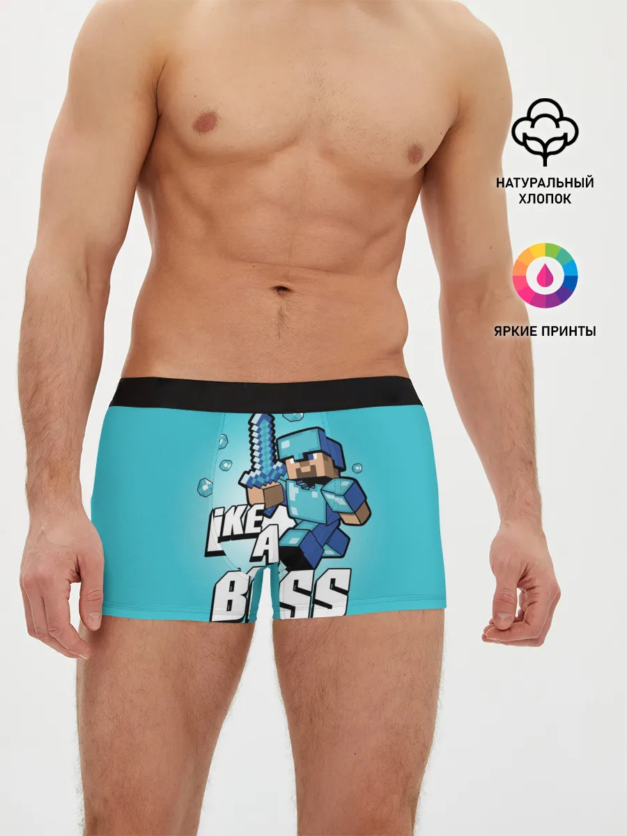 Мужские трусы боксеры / Майнкрафт