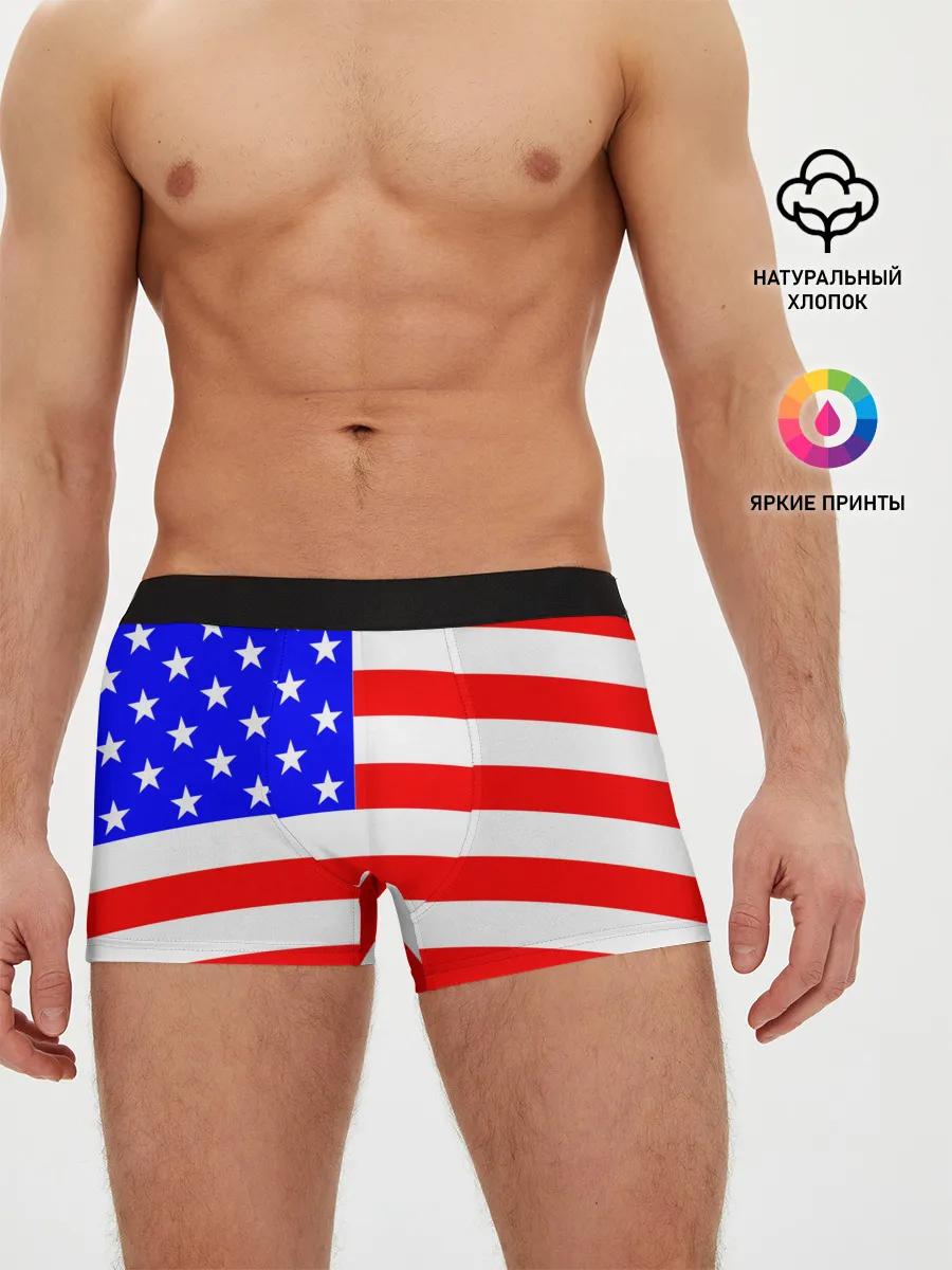 Мужские трусы боксеры / АМЕРИКАНСКИЙ ФЛАГ