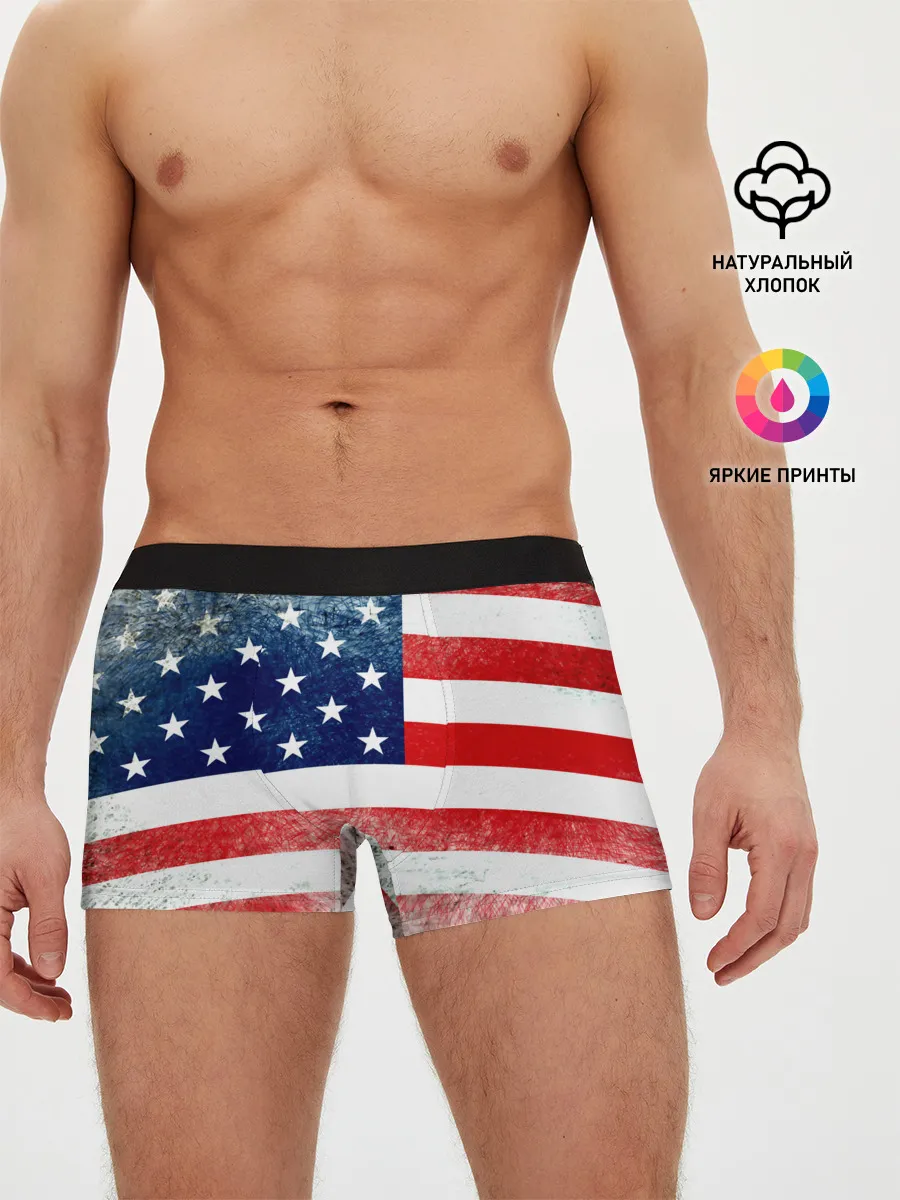 Мужские трусы боксеры / Америка Флаг