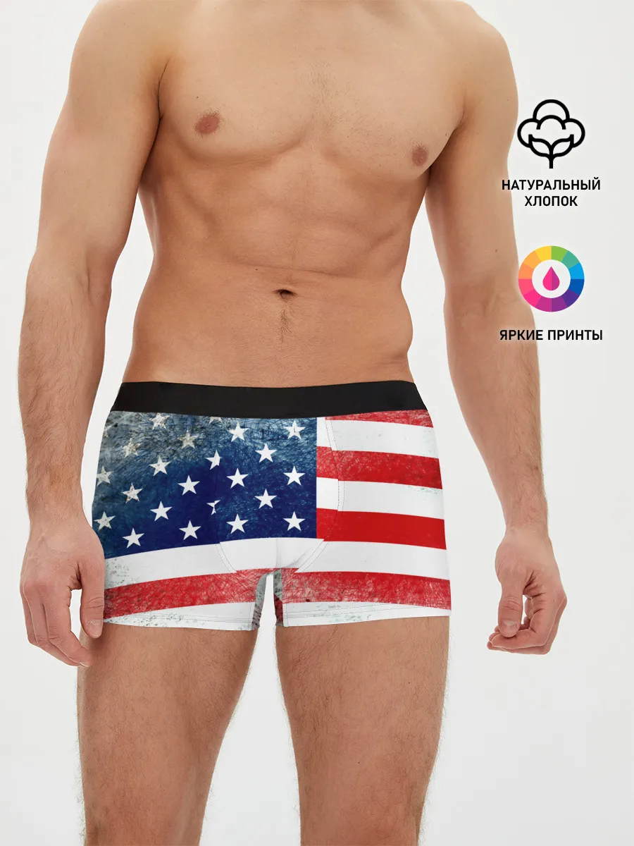 Мужские трусы боксеры / Америка Флаг