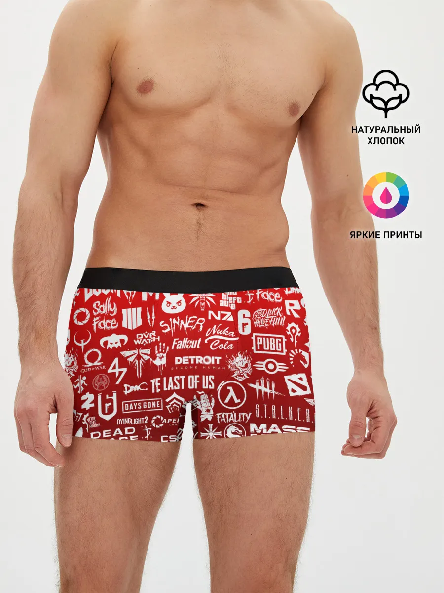 Мужские трусы боксеры / ЛОГОТИПЫ ИГР