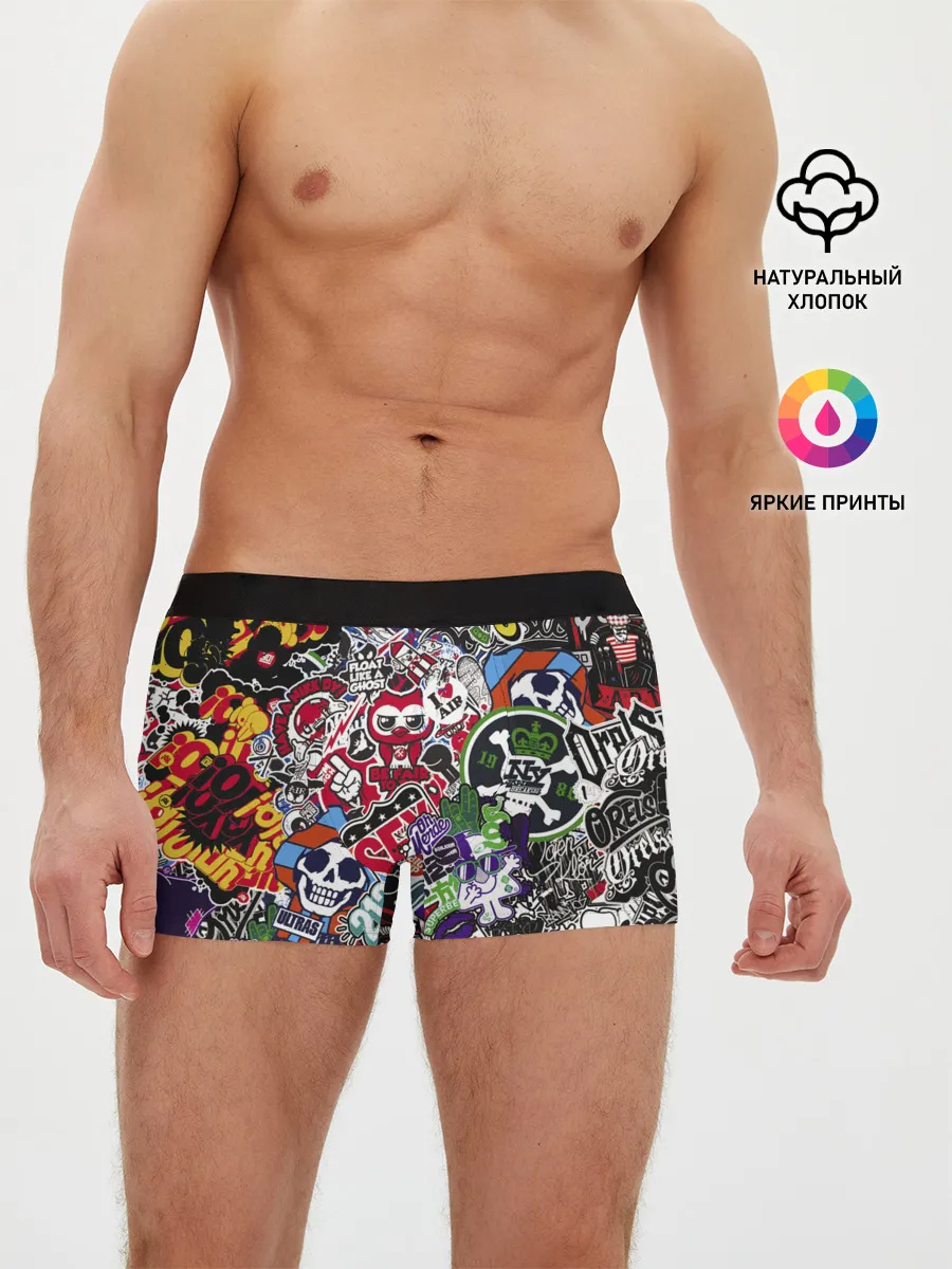 Мужские трусы боксеры / Stickerbombing New York