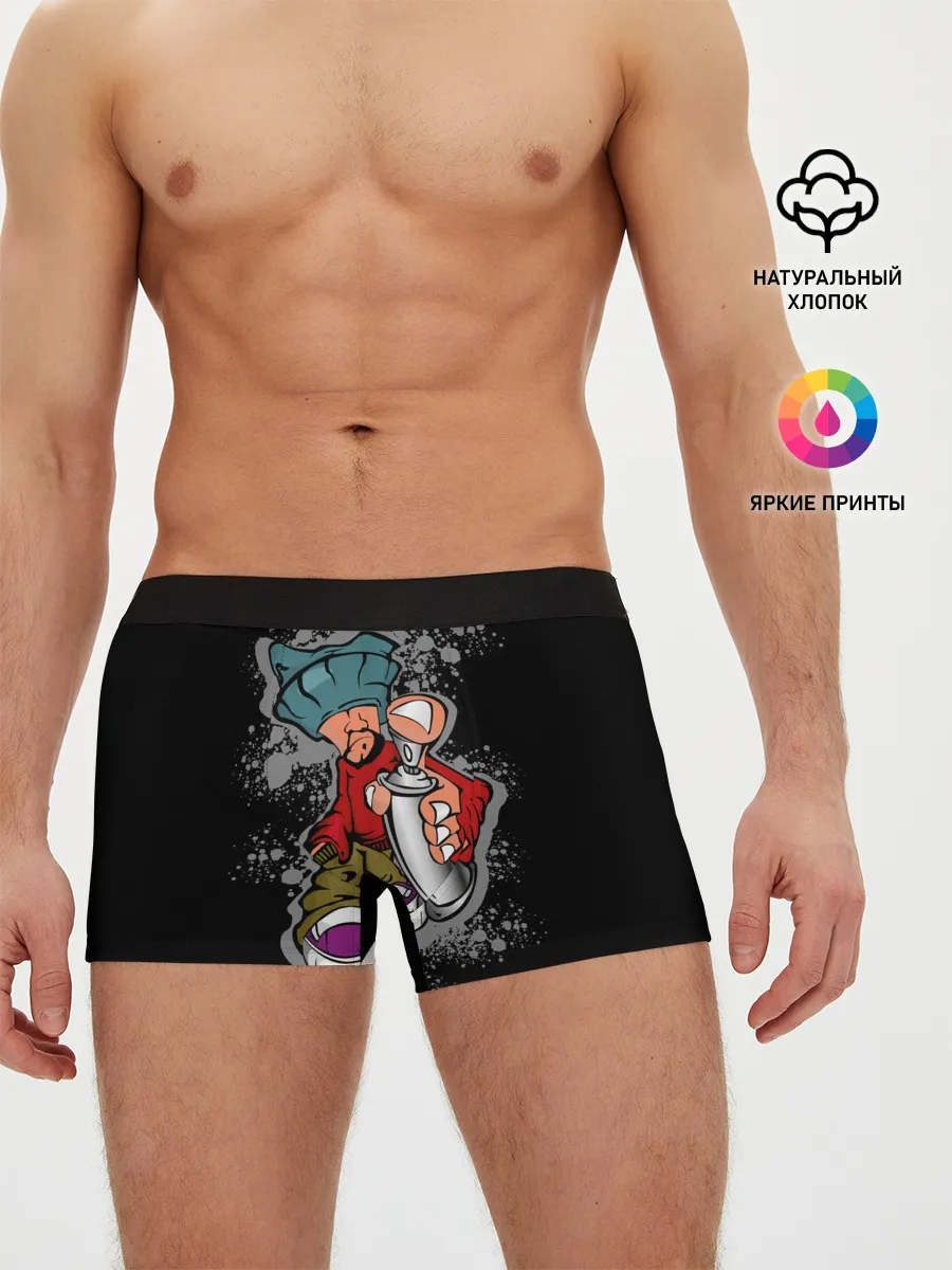 Мужские трусы боксеры / Граффити
