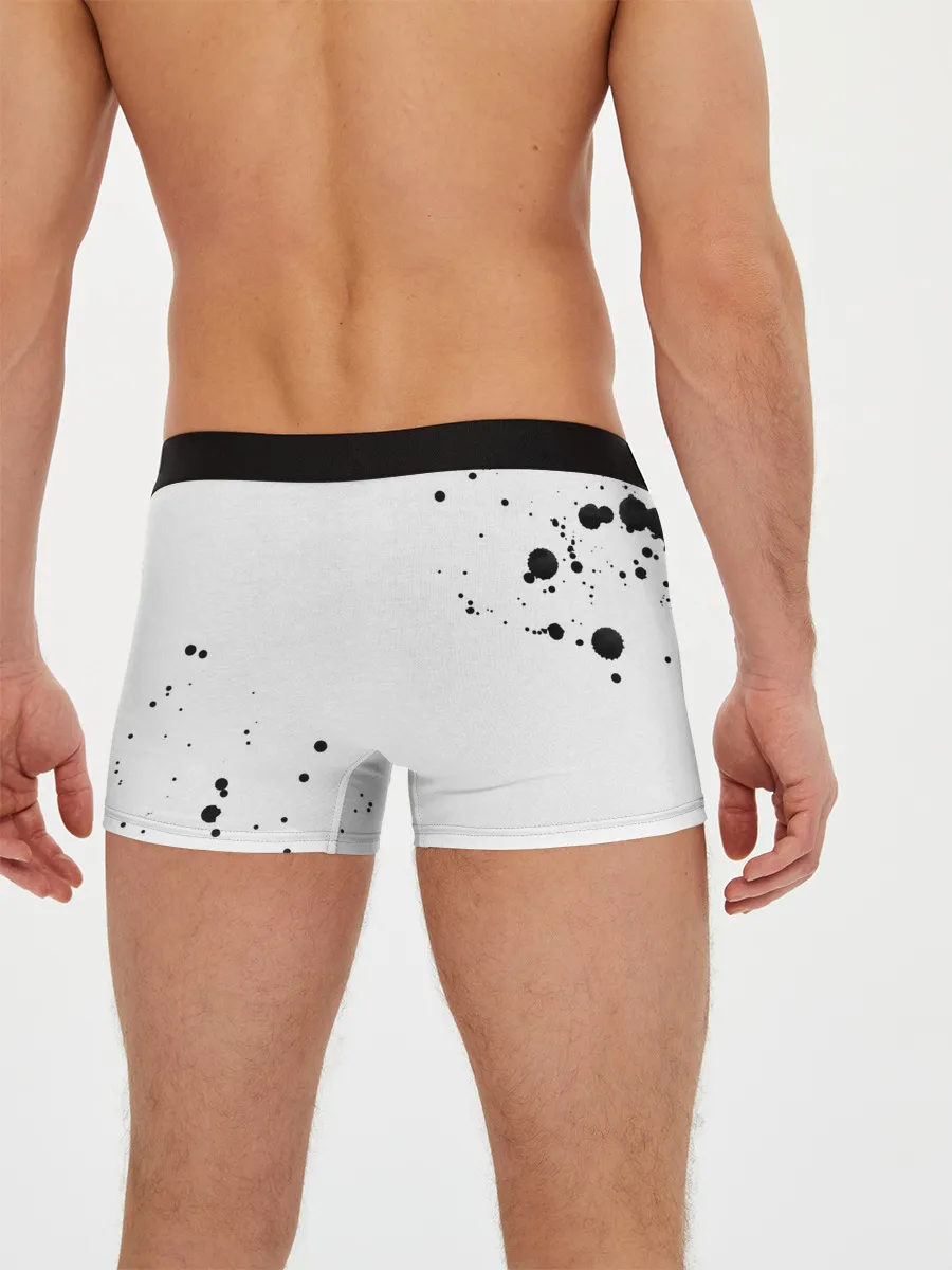 Мужские трусы боксеры / Белая эмблема Хвоста Феи