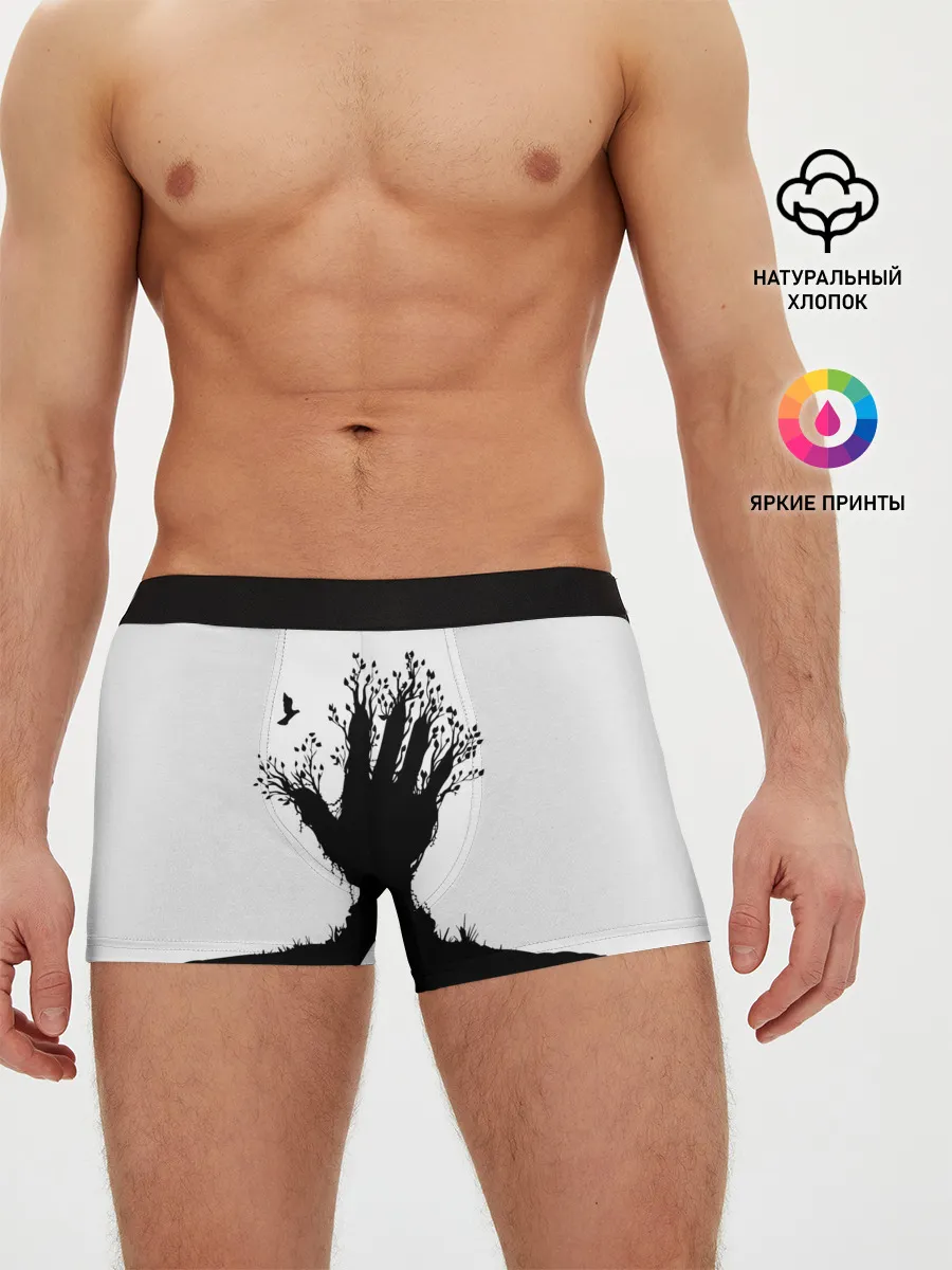 Мужские трусы боксеры / Дерево
