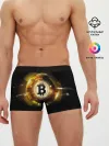 Мужские трусы боксеры / Золотой биткоин