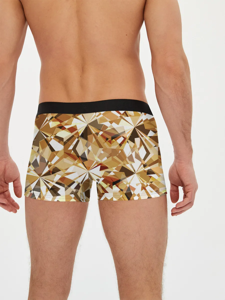Мужские трусы боксеры / Желтые бриллианты