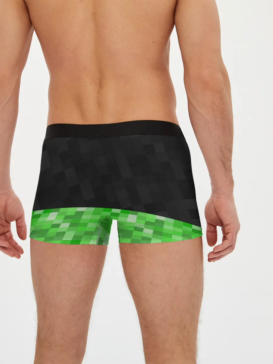 Мужские трусы боксеры / Minecraft EARTH - Котик