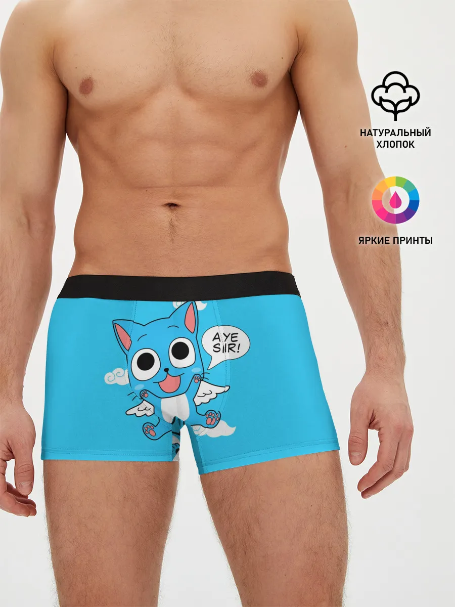 Мужские трусы боксеры / Happy cat