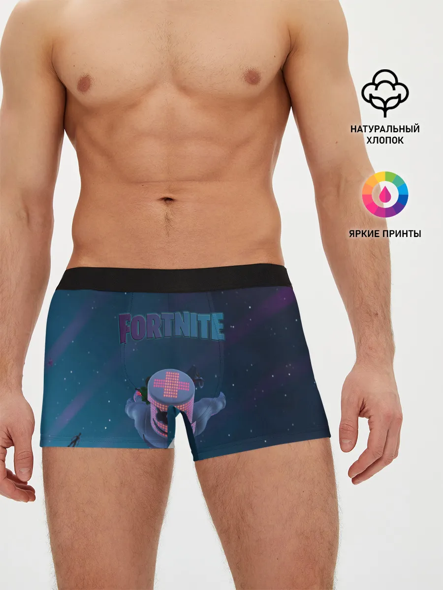 Мужские трусы боксеры / Fortnite x Marshmello