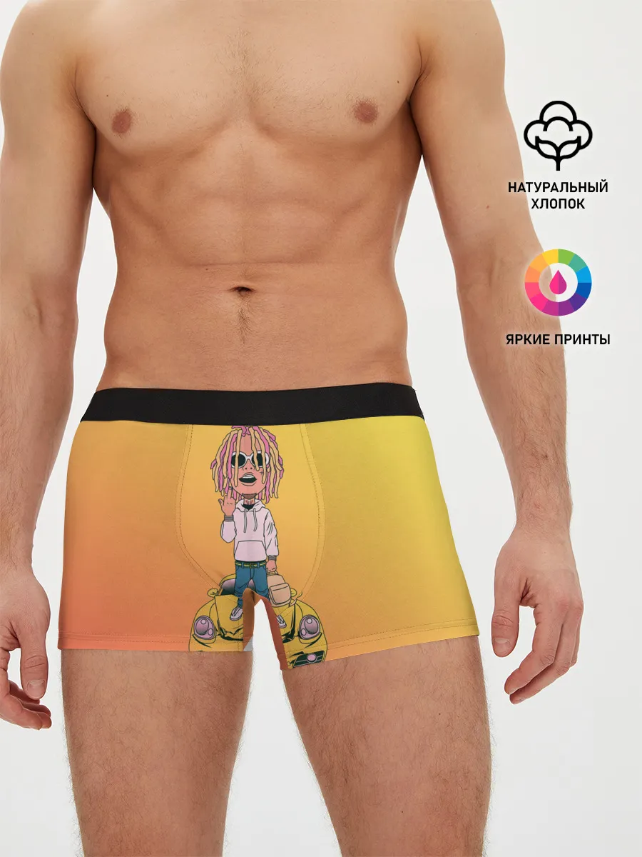 Мужские трусы боксеры / Lil Pump - Flex Like Ouu