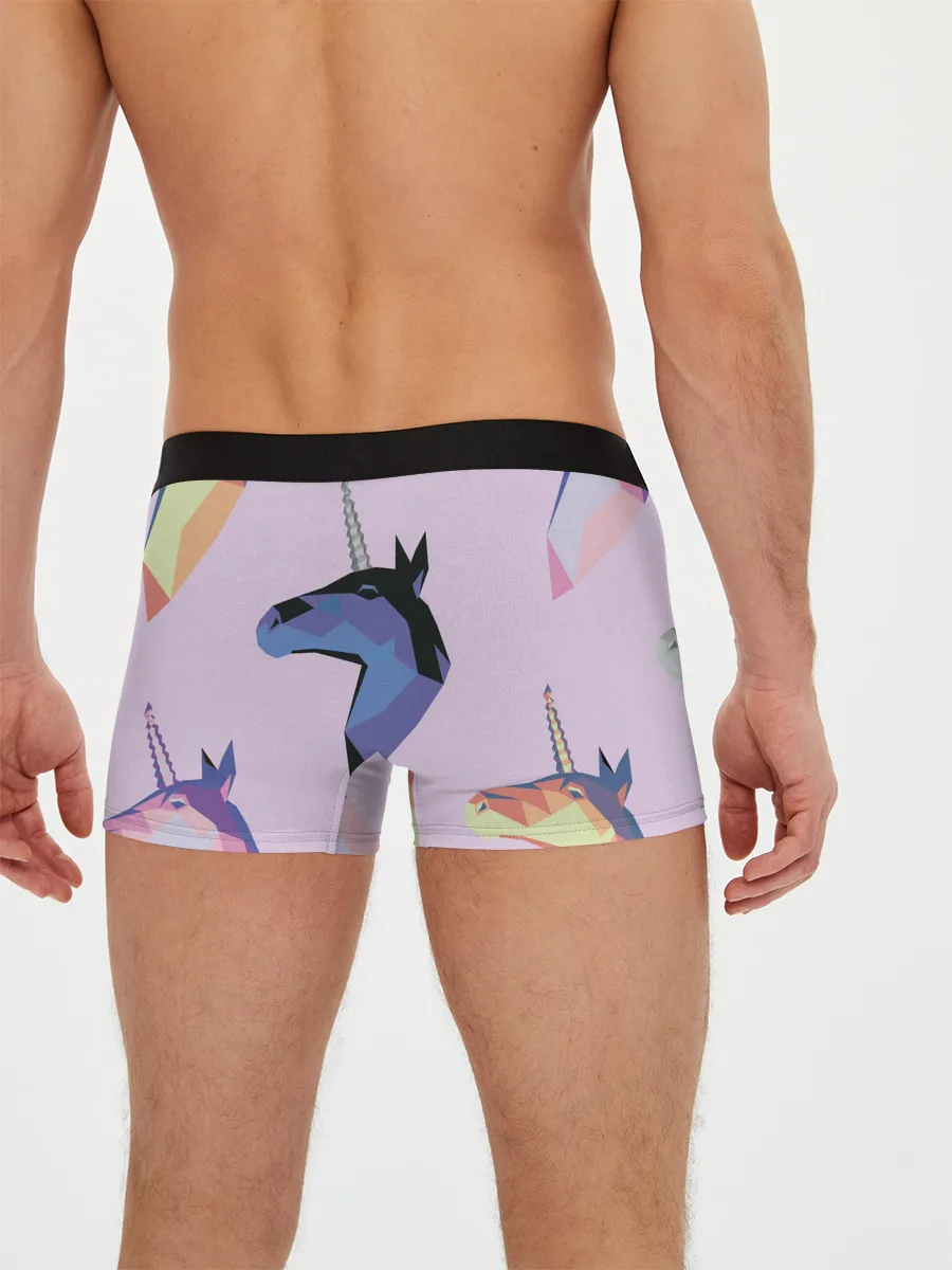 Мужские трусы боксеры / Единорог