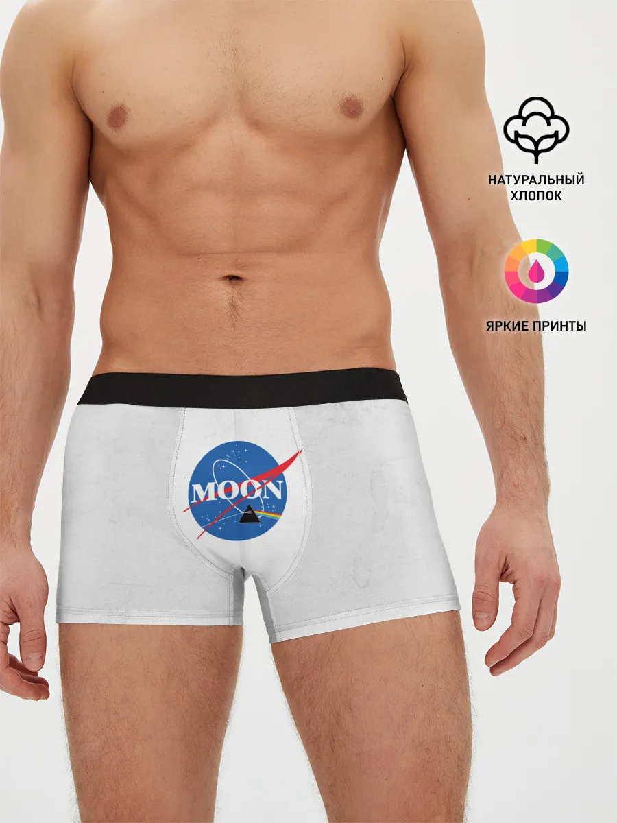Мужские трусы боксеры / Moon Pink Floyd