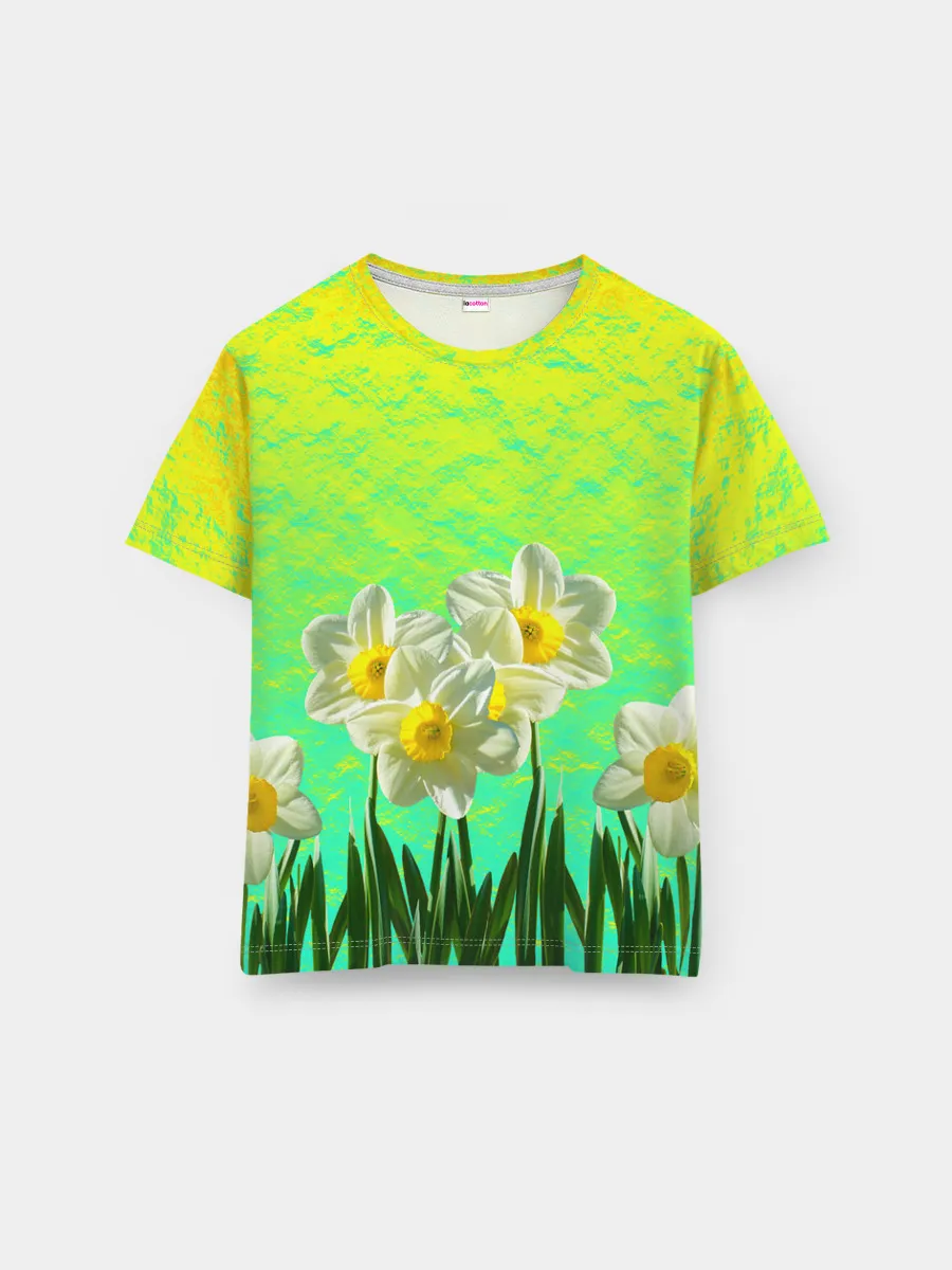 Мужская базовая футболка / Солнечные Нарциссы