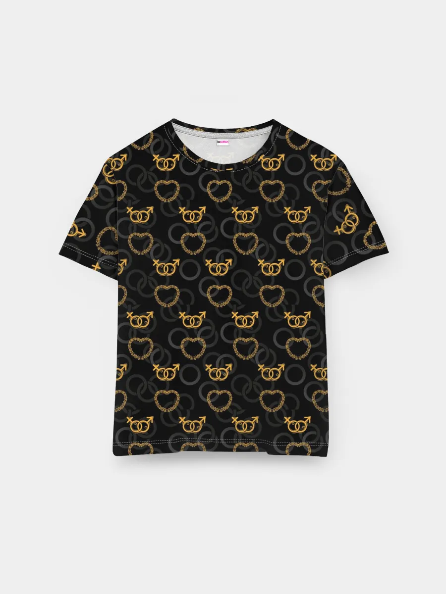 Мужская базовая футболка / Любовные Узы